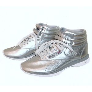REEBOK EasyTone Freestyle Silver Toning Sneakers